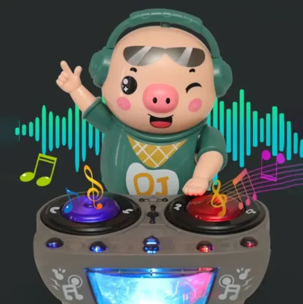 Cerdito DJ juguete para bebé