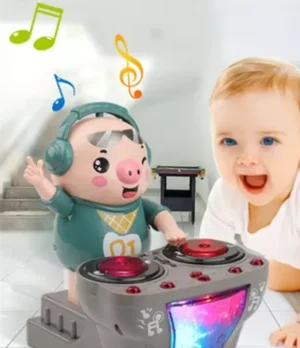 Cerdito DJ juguete para bebé