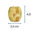 Rompecabezas 3D paquete por 4 en madera