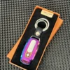 Llavero metalico con encendedor electrico
