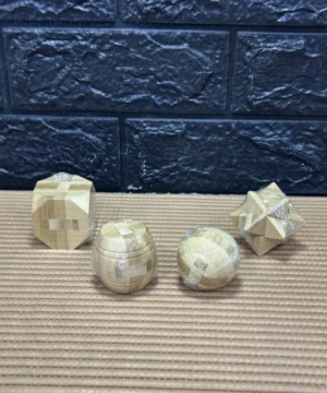 Rompecabezas 3D paquete por 4 en madera