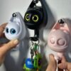 Gatos gancheros decorativos x3