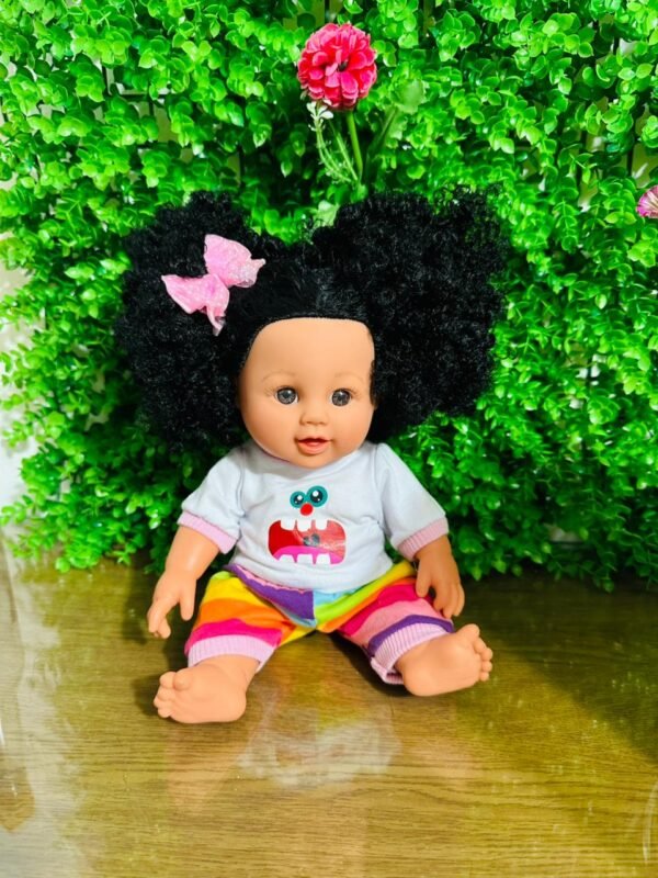 asdfadfsdfsdf Muñeca Afro de 30 cm con certificado de nacimiento